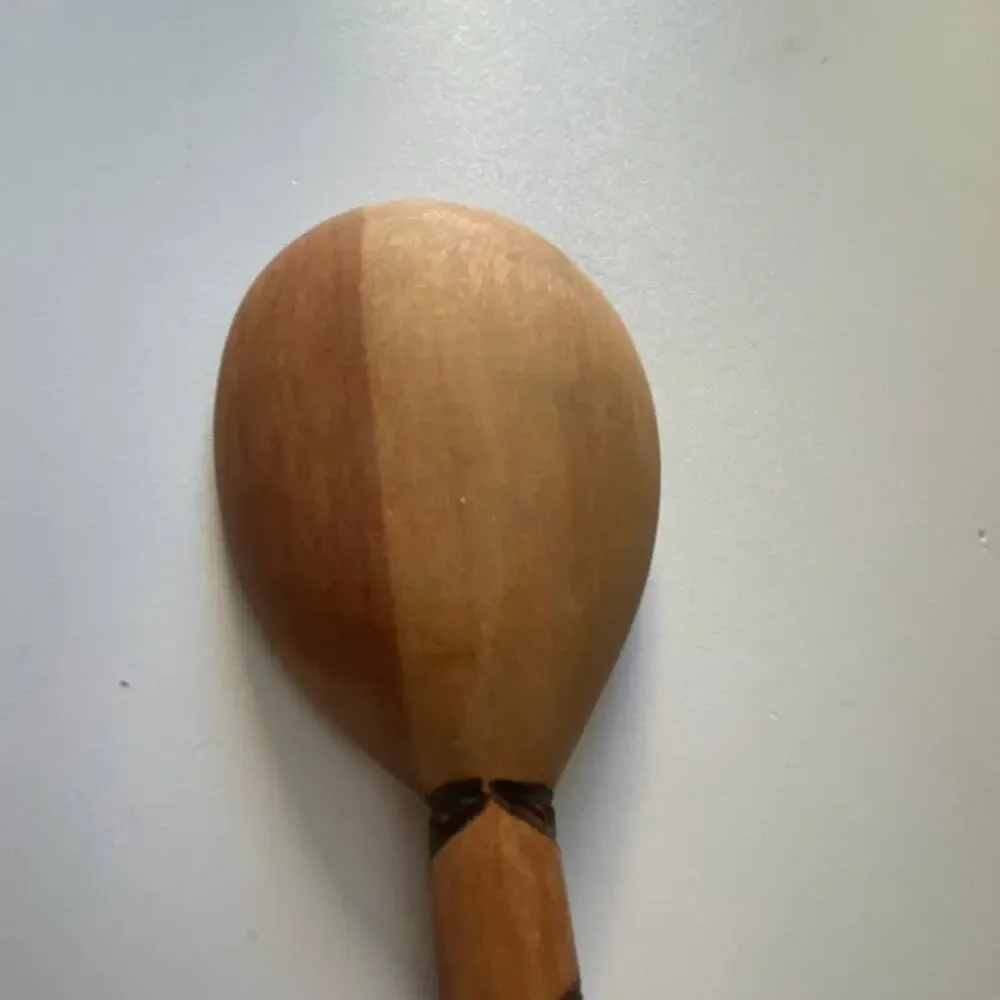 Vintage wooden spoon, hand carved elephant 14 inch